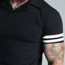 SikSilk - Black Tournament Revere Polo